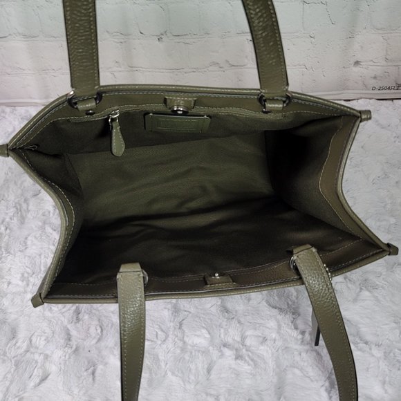 Coach Dempsey Olive Green Pebble Leather Tote - PRICE FIRM - Picture 9 of 12